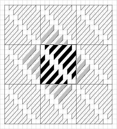 Geometriquilt Excel design