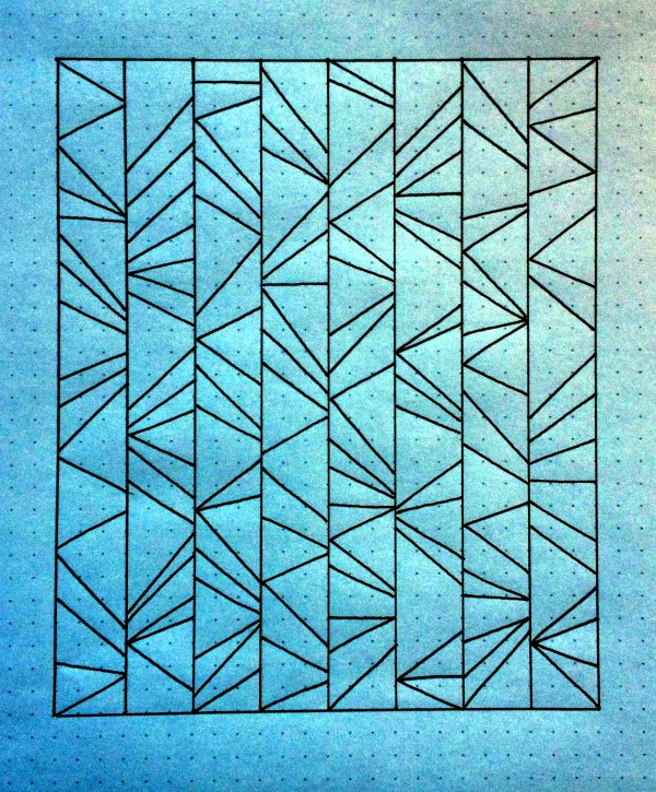 Geometriquilt: Sunday sketch #43