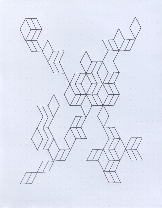 Geometriquilt: Sunday sketch #64