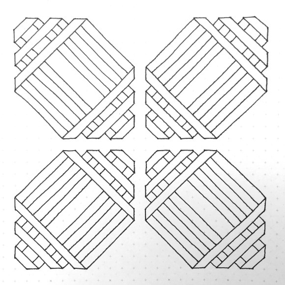 Geometriquilt: Sunday sketch #75-2