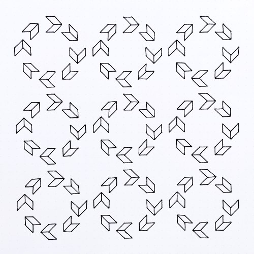 Geometriquilt: Sunday sketch #80-1