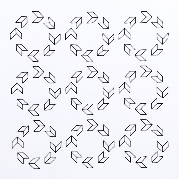 Geometriquilt: Sunday sketch #80-1