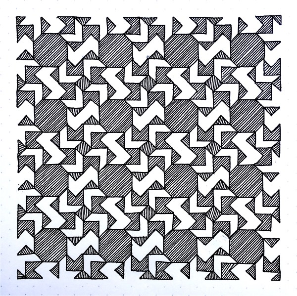 Geometriquilt: Sunday sketch #81-2