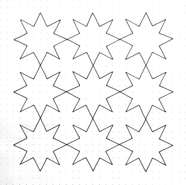 Geometriquilt: Sunday sketch 96-1