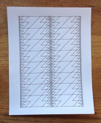 Geometriquilt: 'Heartbreaker' sketch