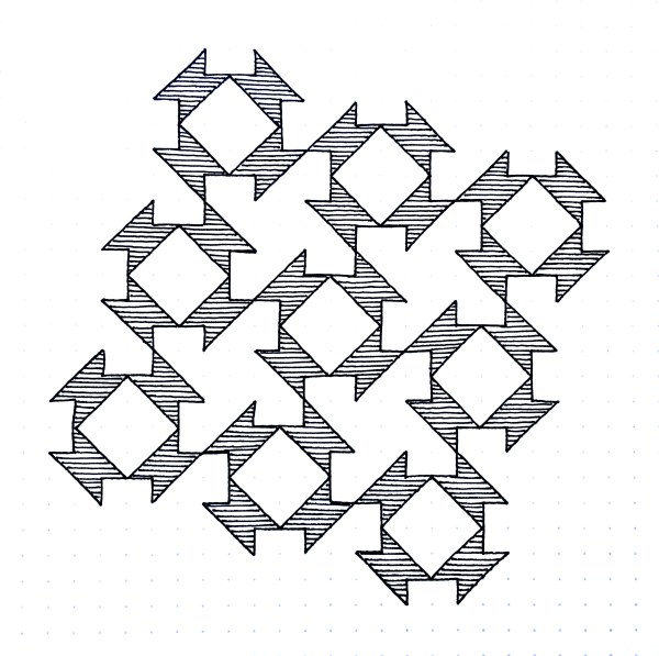 Geometriquilt: Sunday sketch #101-1