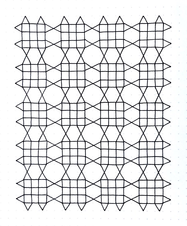 Geometriquilt: Sunday sketch #105-1
