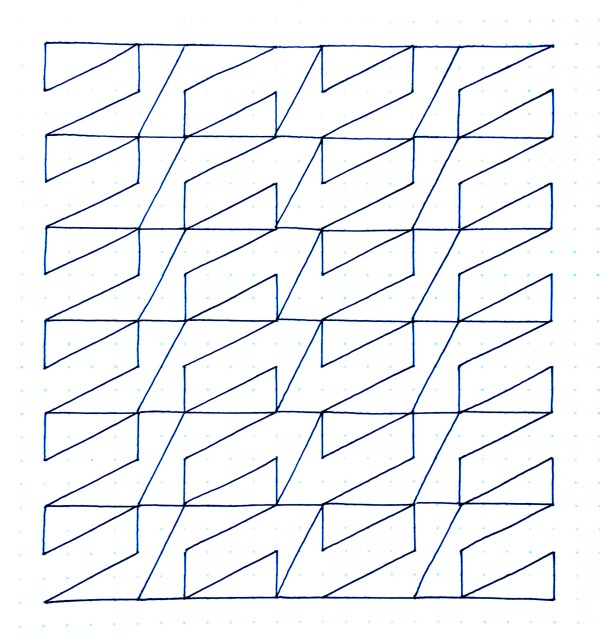 Geometriquilt: Sunday sketch #115-1