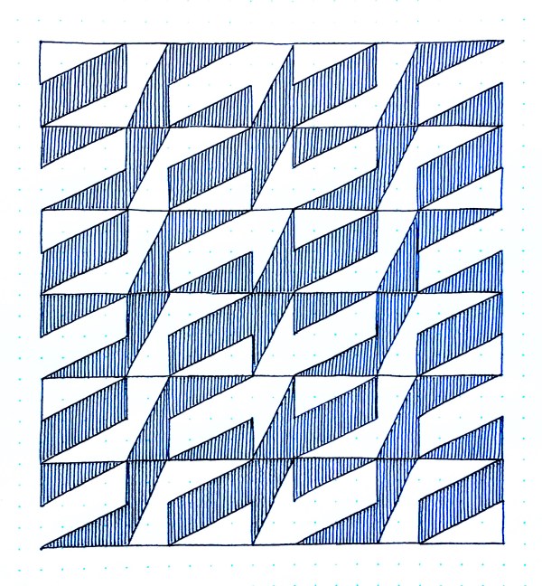 Geometriquilt: Sunday sketch #115-2