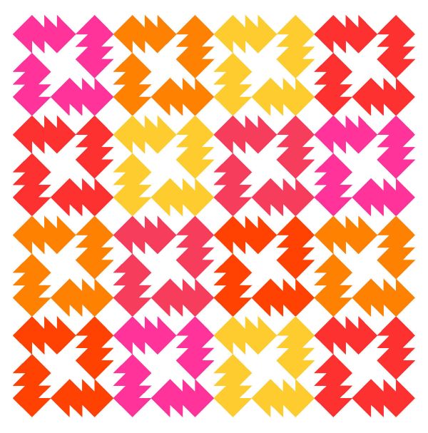 Geometriquilt: Sunday sketch #150-1