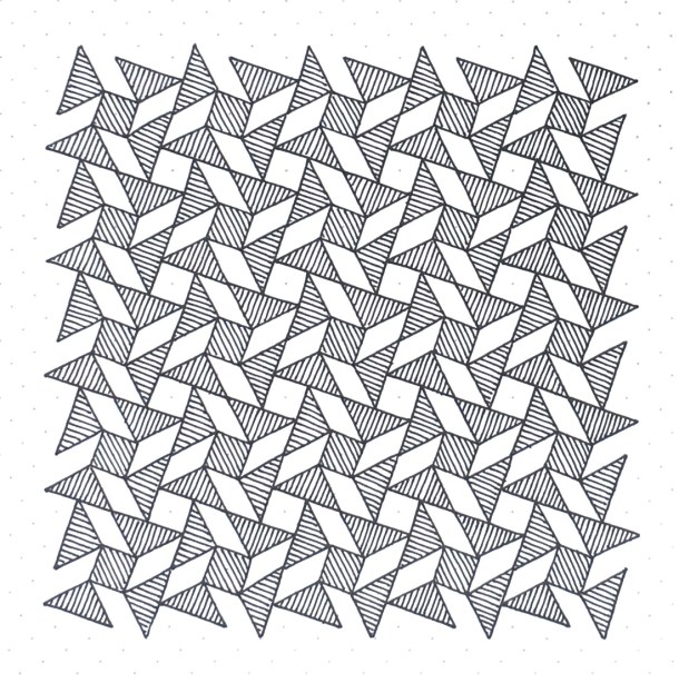 Geometriquilt: Sunday sketch #143-1