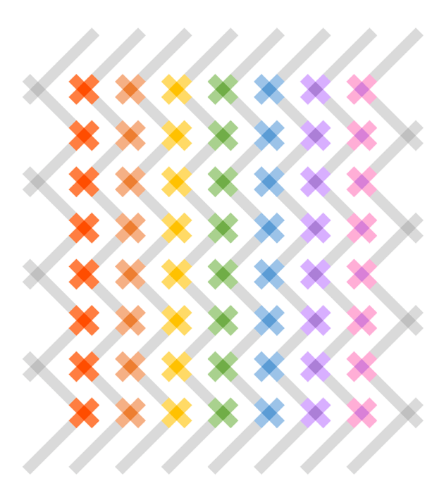 Geometriquilt: Sunday sketch #151-5