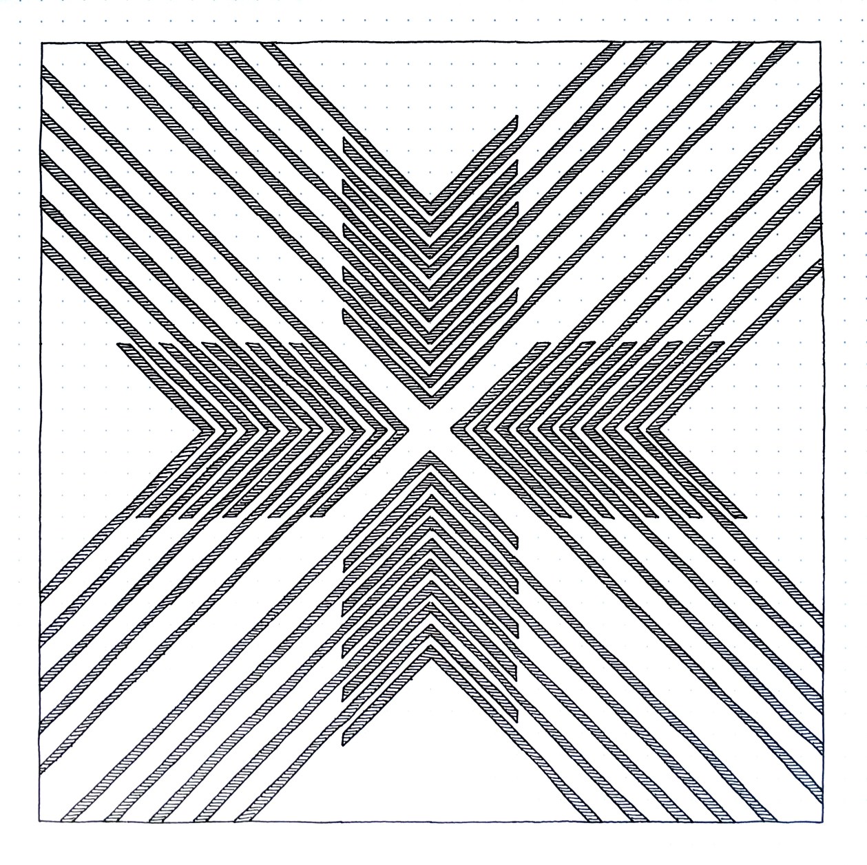 Geometriquilt: Sunday sketch #152
