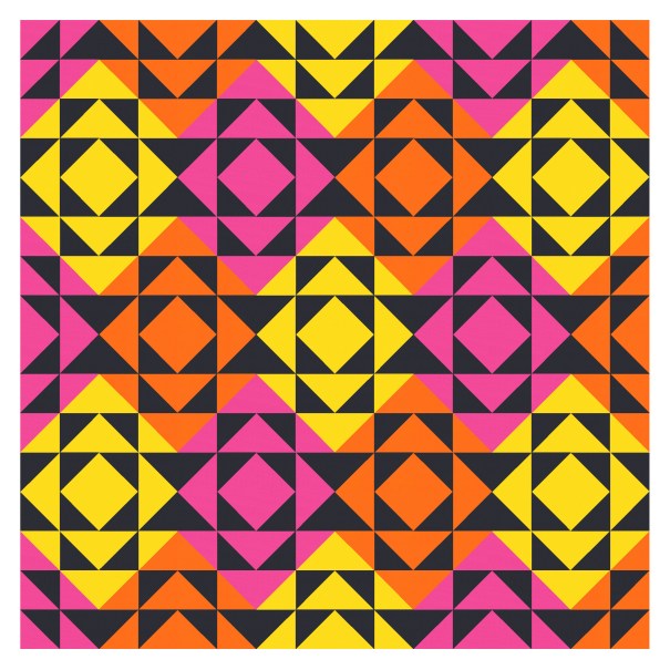 Geometriquilt: Sunday sketch #165-1