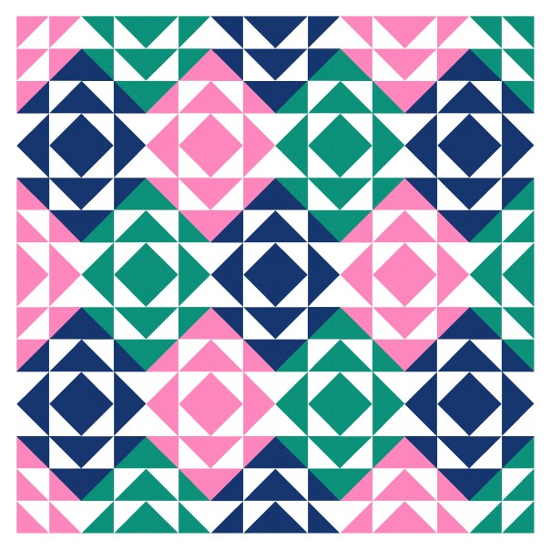 Geometriquilt: Sunday sketch #165-3