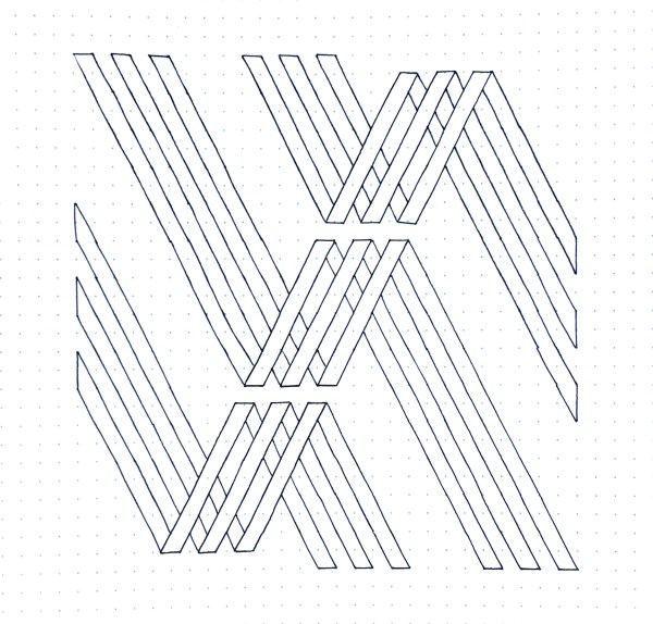 Geometriquilt: Sunday sketch #172-1