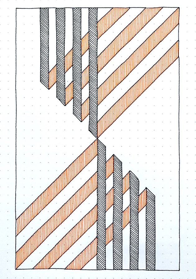Geometriquilt: Sunday sketch #174