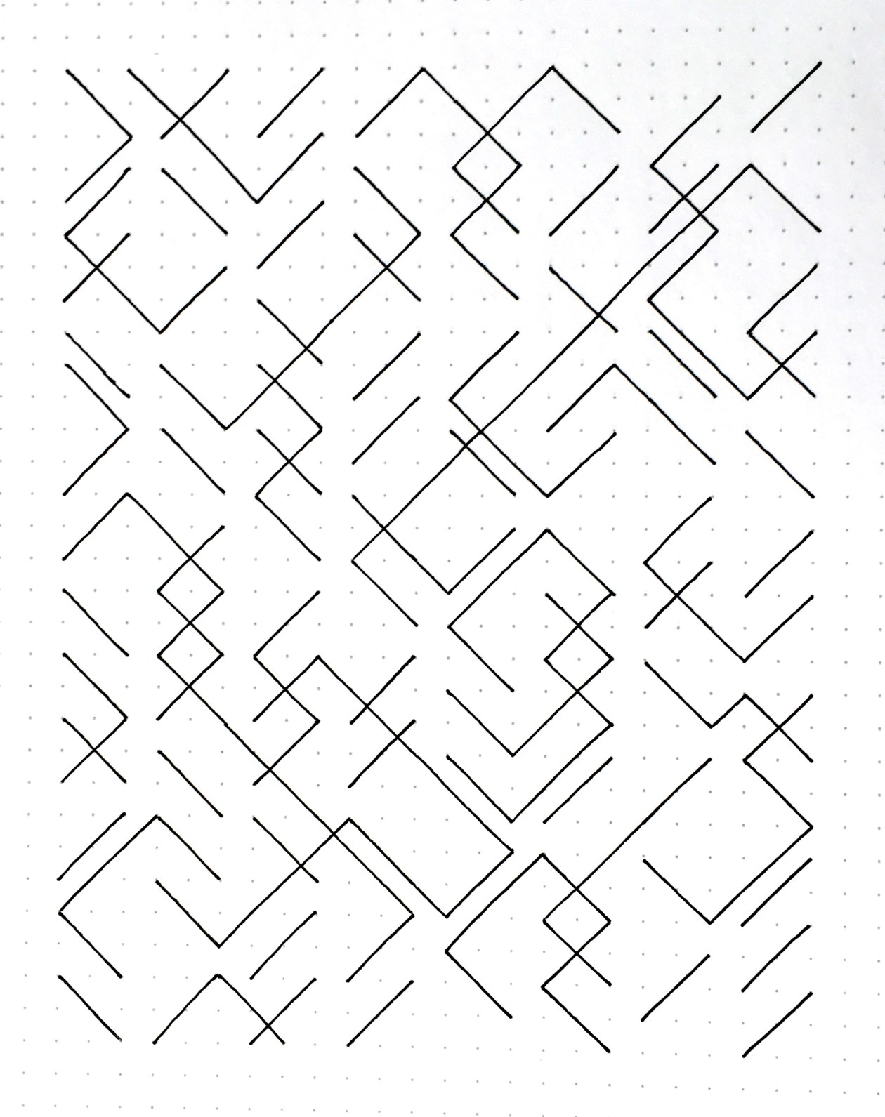 Geometriquilt: Sunday sketch #180-2