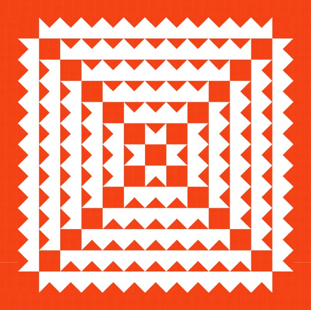 Geometriquilt: Sunday sketch #SS187-2