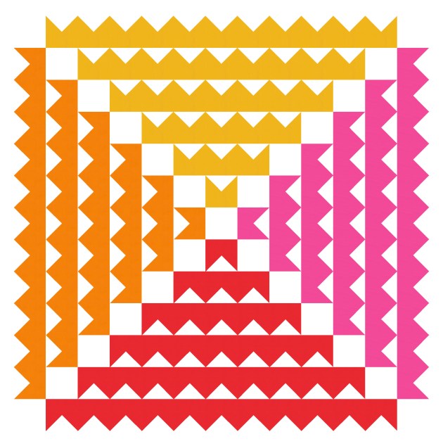 Geometriquilt: Sunday sketch #SS187-3