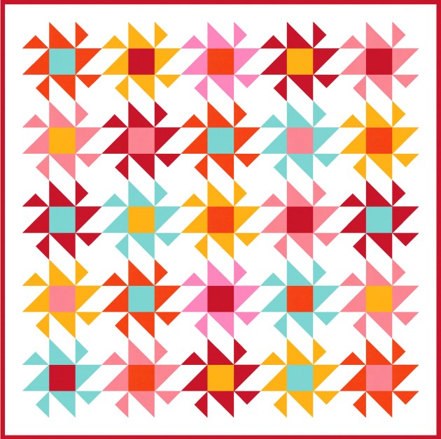 Geometriquilt: Sunday sketch #190-4