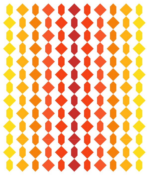 Geometriquilt: Sunday sketch #195-2