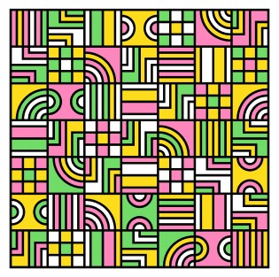 Geometriquilt: Sunday sketch #204-2