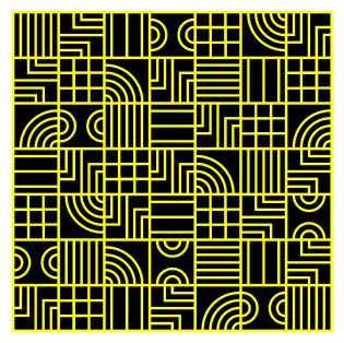 Geometriquilt: Sunday sketch #204-6