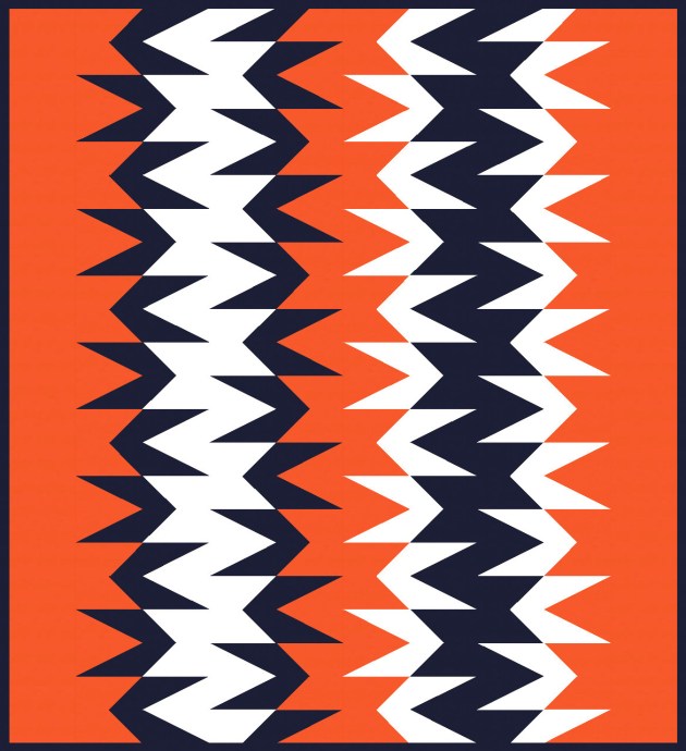 Geometriquilt: Sunday sketch #207-1