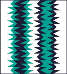 Geometriquilt: Sunday sketch #207-3