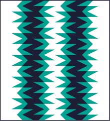 Geometriquilt: Sunday sketch #207-4