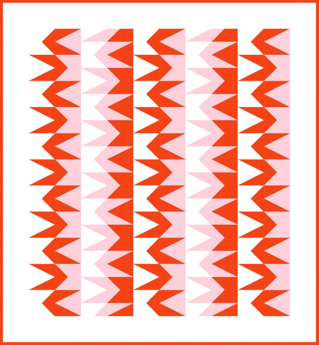 Geometriquilt: Sunday sketch #208-4