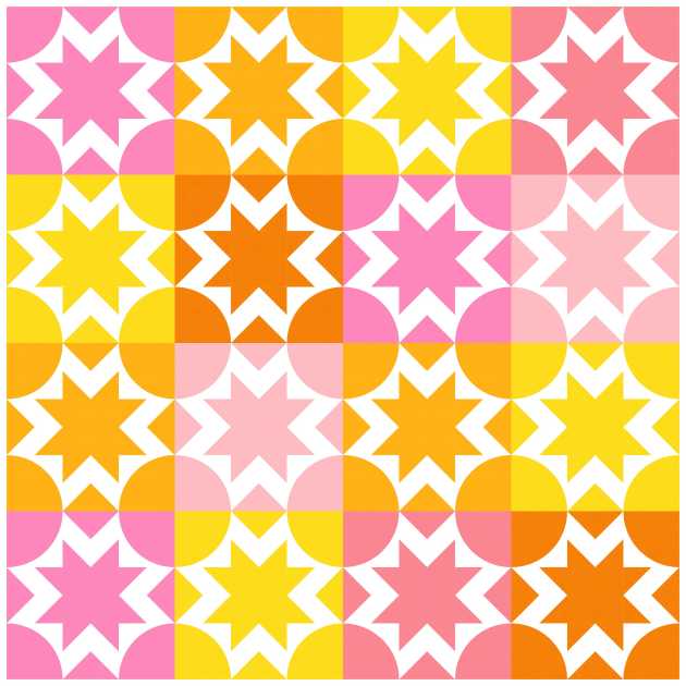 Geometriquilt: Sunday sketch #209-1