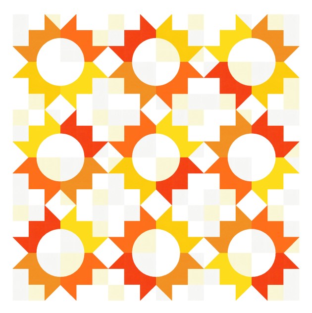 Geometriquilt: Sunday sketch #210-2