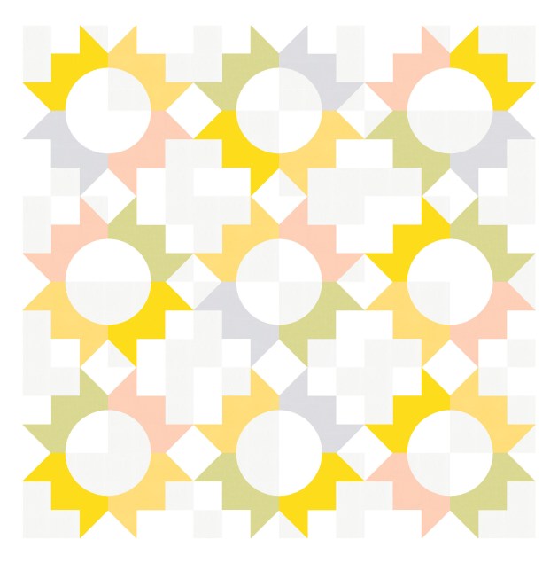 Geometriquilt: Sunday sketch #210-3