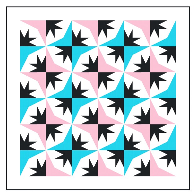 Geometriquilt: Sunday sketch #217-5