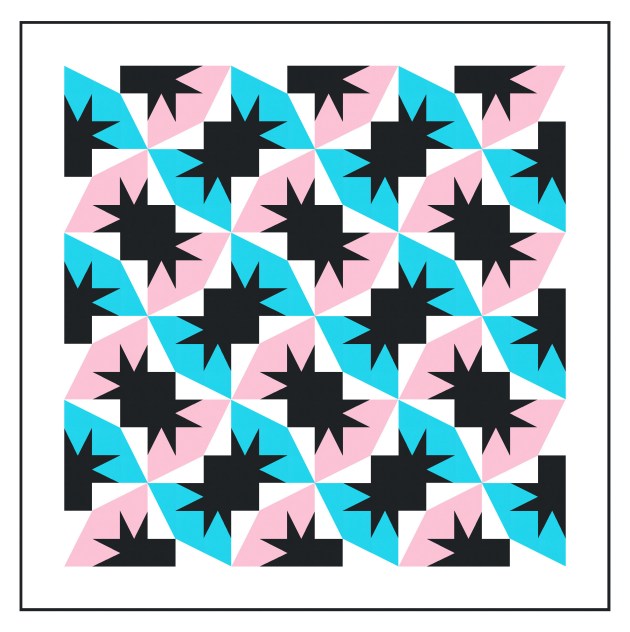 Geometriquilt: Sunday sketch #217-7