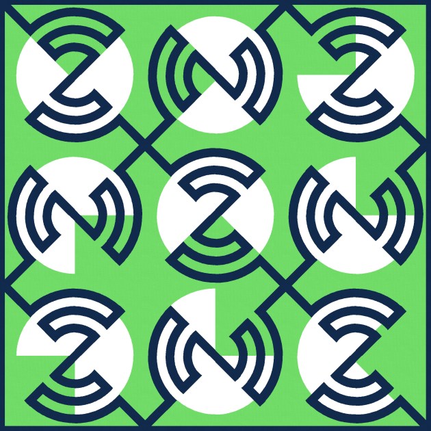 Geometriquilt: Sunday sketch #226-2