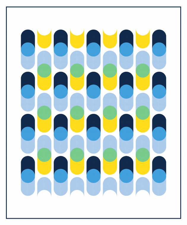 Geometriquilt: Sunday sketch #231-1