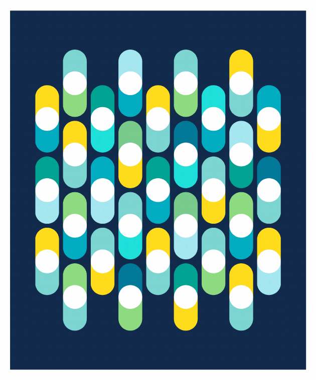 Geometriquilt: Sunday sketch #231-5