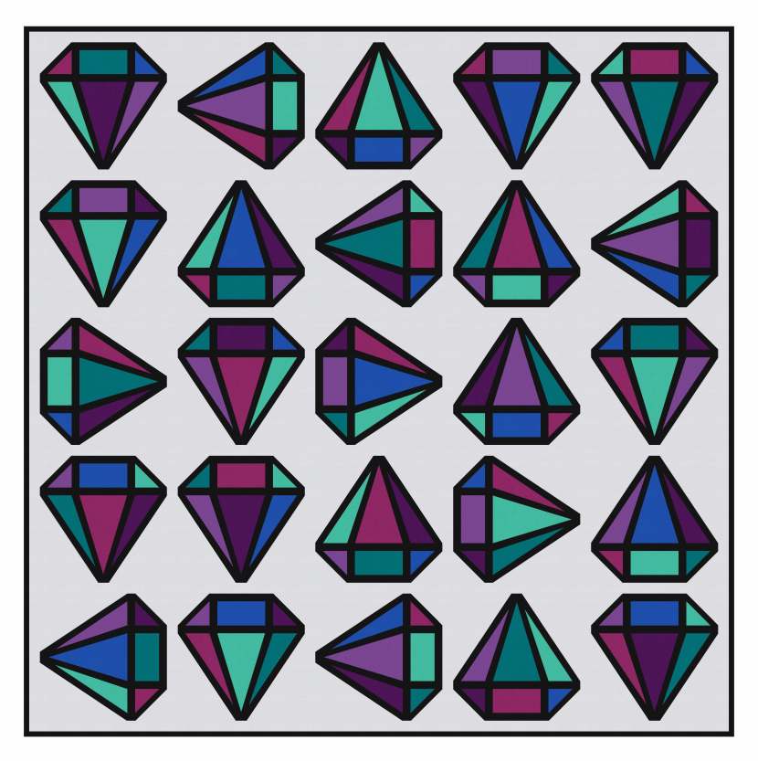 Geometriquilt: Diamond Days quilt design