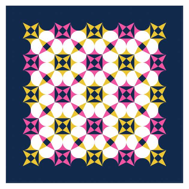 Geometriquilt: Sunday sketch #238-5