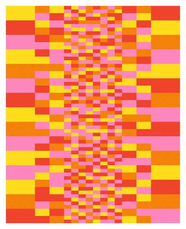 Geometriquilt: Sunday sketch #240-2