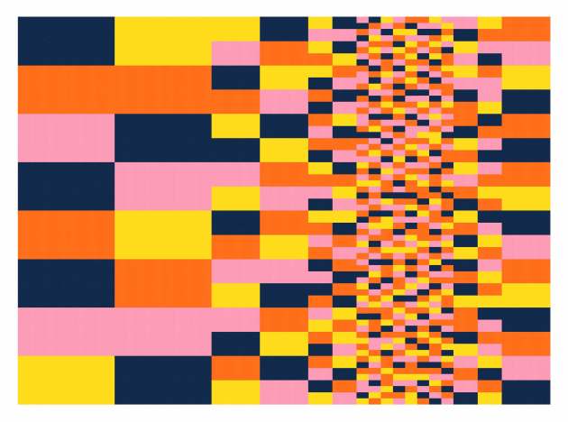 Geometriquilt: Sunday sketch #240-4