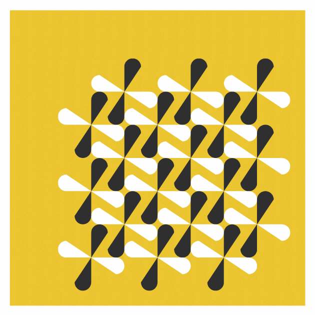 Geometriquilt: Sunday sketch #242-4