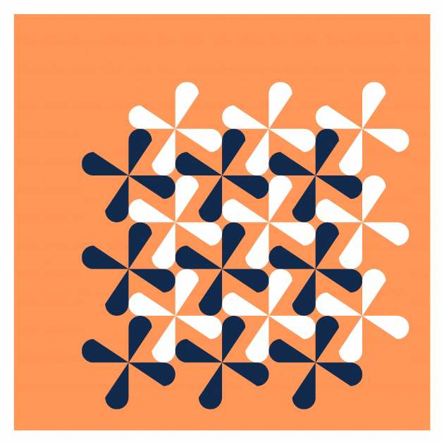 Geometriquilt: Sunday sketch #242-5