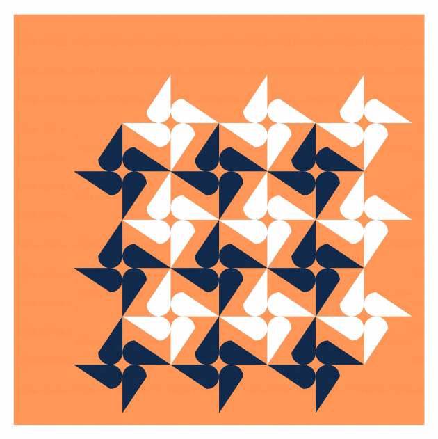 Geometriquilt: Sunday sketch #242-6