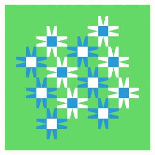 Geometriquilt: Sunday sketch #243-4