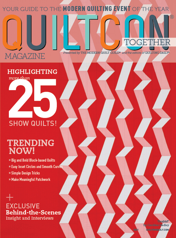 Geometriquilt: Fanfold quilt pattern